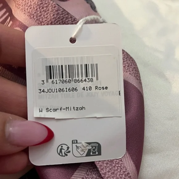 Dior Pink Animal Print Scarf - Picture 5 of 10